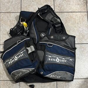 Men's Blue and Black Bag